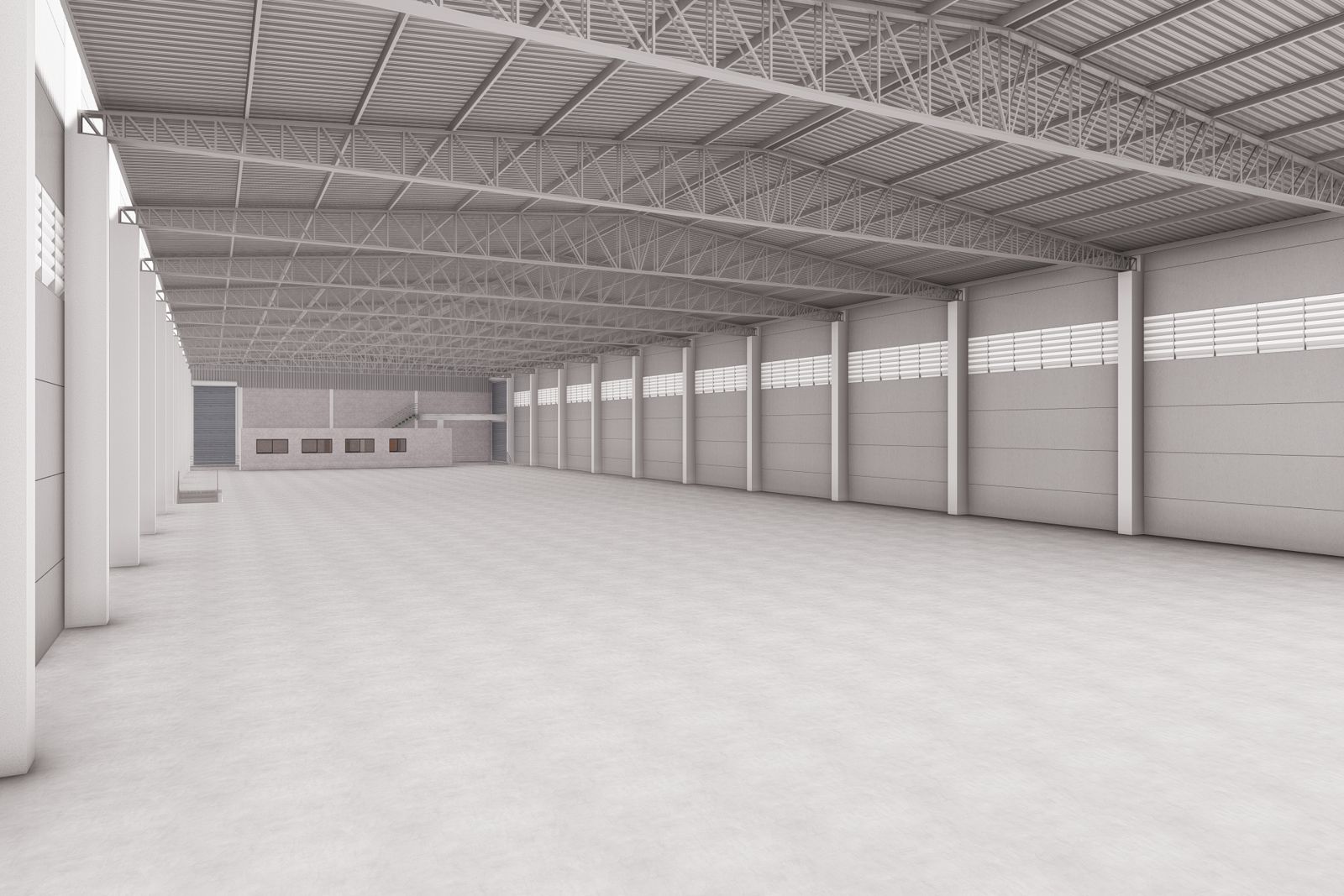 Galpão industrial: interior
